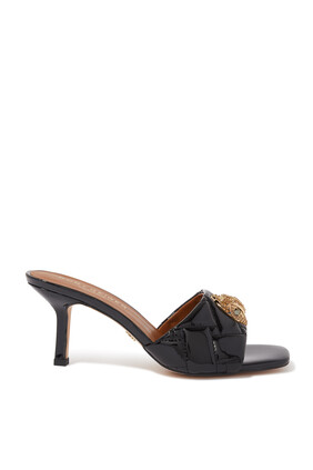 Kensington 80 Quilted Leather Mule Sandals